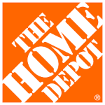 The Home Depot Logo. Background is Orange with White THE HOME DEPOT uppercase lettering.